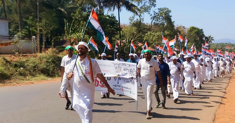 പൗരത്വ ഭേദഗതി നിയമത്തിനെതിരെ വി.കെ ശ്രീകണ്ഠന്‍ എം.പി നടത്തുന്ന ലോംഗ് മാർച്ച് ഇന്ന് സമാപിക്കും