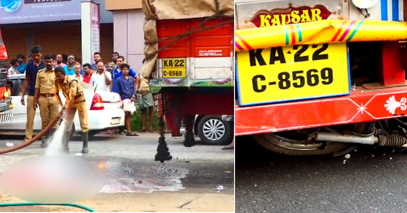തൃശൂരില്‍ ചരക്ക് ലോറി ബൈക്കിലിടിച്ച് തമിഴ്നാട് സ്വദേശികളായ ദമ്പതികൾ മരിച്ചു