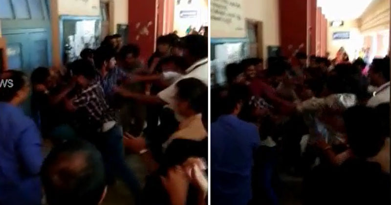വിക്ടോറിയ കോളേജില്‍ യൂണിയൻ ചെയർമാൻ ഉൾപ്പെടെയുള്ള KSU പ്രവർത്തകർക്ക്  SFI പ്രവർത്തകരുടെ മർദ്ദനം