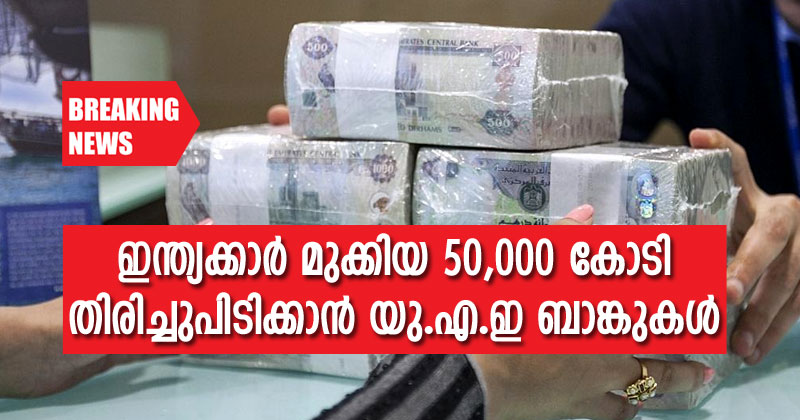 ഇന്ത്യക്കാര്‍ മുക്കിയ 50,000 കോടി തിരിച്ചുപിടിക്കാന്‍ യു.എ.ഇ ബാങ്കുകള്‍ ; പ്രമുഖ കോര്‍പറേറ്റുകളുടെ പേരുകള്‍ വെളിപ്പെടുത്തുമെന്ന് സൂചന ! പുതിയ നീക്കം യു.എ.ഇ കോടതിവിധി ഇന്ത്യയില്‍ നടപ്പാക്കാം എന്ന കരാര്‍ പ്രകാരം