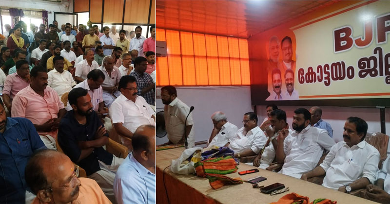 കൊറോണ ജാഗ്രതയോട് നിസഹകരിച്ച് ബി.ജെ.പി ; സർക്കാർ നിർദേശം ലംഘിച്ച് ബി.ജെ.പി യോഗം