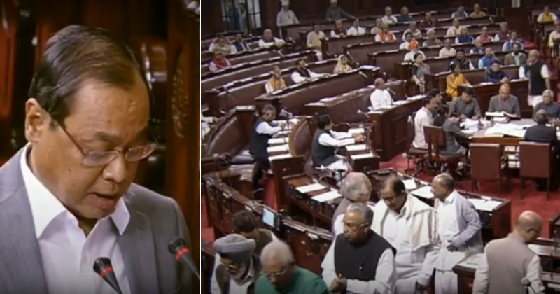 'ഷെയിം ഓണ്‍ യൂ' ഗൊഗോയിയുടെ സത്യപ്രതിജ്ഞാ ചടങ്ങ് ബഹിഷ്കരിച്ച് കോണ്‍ഗ്രസ്