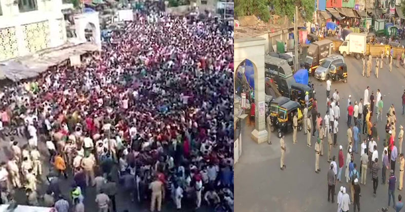 മുംബൈയില്‍ അതിഥി തൊഴിലാളികളുടെ പ്രതിഷേധം; പൊലീസ് ലാത്തിവീശി