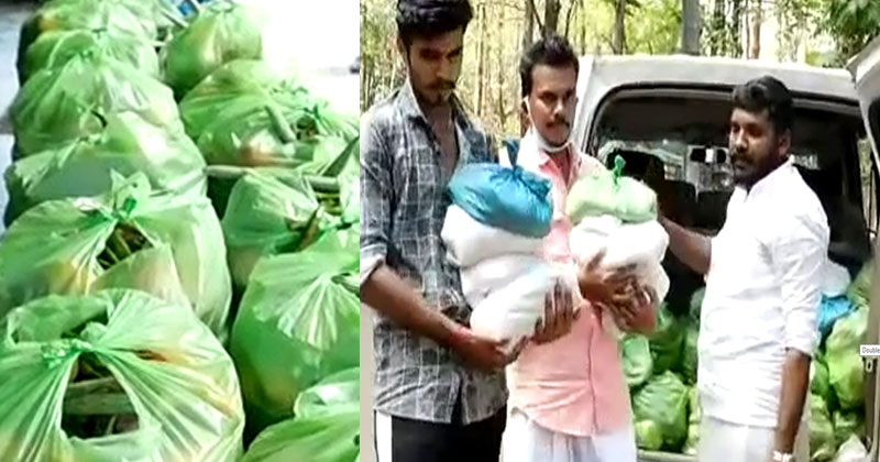 മുള്ളുമല ആദിവാസിക്കോളനിയിൽ ഭക്ഷ്യക്കിറ്റുകളും പച്ചക്കറി കിറ്റുകളുമായി യൂത്ത് കോൺഗ്രസ്-കെ.എസ്.യു പ്രവർത്തകർ
