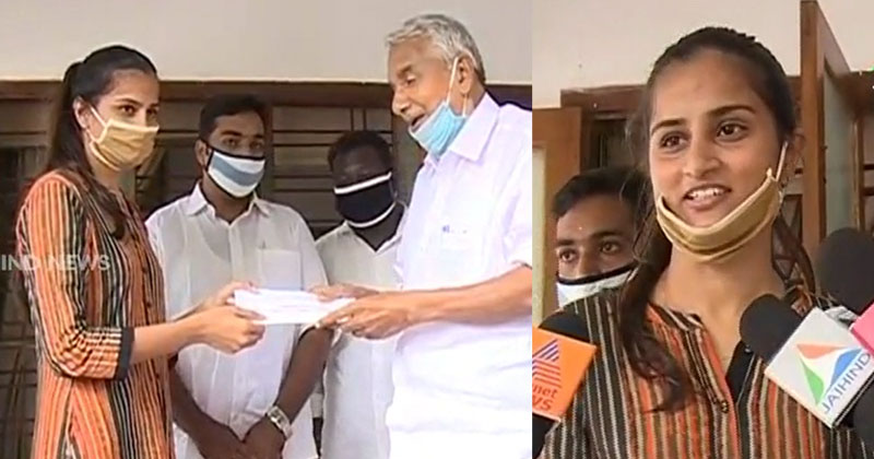 കാരുണ്യത്തണലില്‍ നാട്ടിലേയ്ക്ക്... ഉമ്മൻ ചാണ്ടിയെ നേരില്‍ കണ്ട് നന്ദി  പറഞ്ഞ് ജാനകി