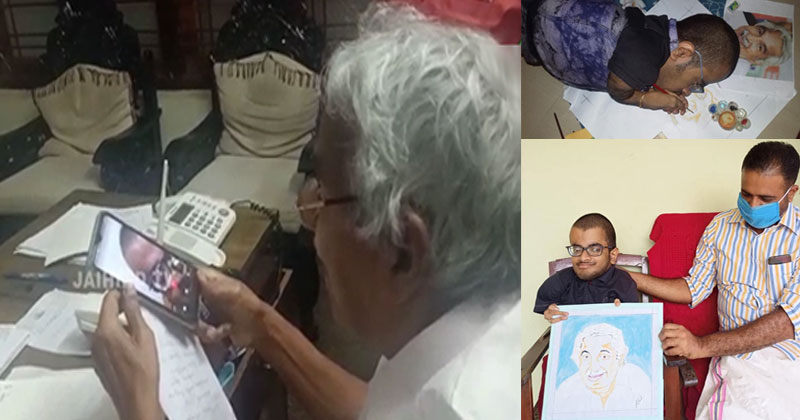 ഉമ്മൻചാണ്ടി വീഡിയോ കോളിൽ; ലോക് ഡൗൺ കഴിഞ്ഞാൽ കാണാൻ നേരിട്ടെത്തുമെന്ന ഉറപ്പ്: കണ്ണൻ അതിരുകളില്ലാത്ത സന്തോഷത്തിൽ