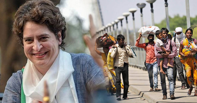 കുടിയേറ്റ തൊഴിലാളികളുടെ മടക്കം: യുപിയില്‍ 1000 ബസുകള്‍ ഏര്‍പ്പെടുത്താനൊരുങ്ങി കോണ്‍ഗ്രസ്‌; അനുമതി തേടി മുഖ്യമന്ത്രിക്ക് പ്രിയങ്കാ ഗാന്ധിയുടെ കത്ത്