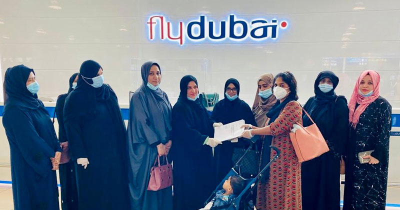 കാരുണ്യത്തിന്‍റെ പെണ്‍കരുത്ത് : ദുബായ് കെ.എം.സി.സി വനിതാ വിഭാഗം ചാര്‍ട്ടേര്‍ഡ് വിമാനം കേരളത്തിലെത്തി