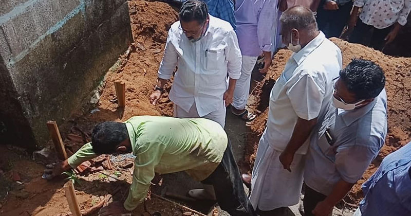 കെപിആർഎ നിർമ്മിച്ച് നല്‍കുന്ന വീടിന്‍റെ  ശിലാസ്ഥാപനം എം.എം ഹസന്‍ നിർവഹിച്ചു