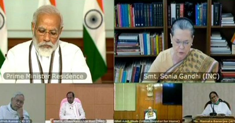 ഇന്ത്യ - ചൈന അതിർത്തി സംഘർഷം : രാജ്യം ഇപ്പോഴും ഇരുട്ടില്‍, ചൈനീസ് കടന്നുകയറ്റം ഉണ്ടായോ എന്ന് സർക്കാർ വ്യക്തമാക്കണം : സർവ്വകക്ഷി യോ​ഗത്തിൽ സോണിയാ ​ഗാന്ധി