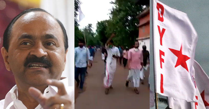 'ഇക്കൂട്ടരാണ് മാന്യതയും ധാര്‍മ്മികതയും പഠിപ്പിക്കാന്‍ വരുന്നത്, ഇത് കേരളമാണെന്ന് മറക്കേണ്ട'; ഡിവൈഎഫ്‌ഐ കൊലവിളിക്കെതിരെ വി.ഡി സതീശന്‍