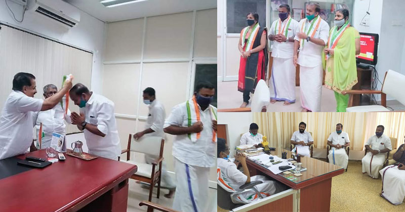 തലസ്ഥാനത്ത് ബിജെപിയില്‍ കൊഴിഞ്ഞുപോക്ക്; യുവമോർച്ച നേതാക്കൾ കൂട്ടത്തോടെ  കോൺഗ്രസിലേക്ക്