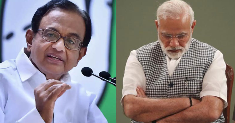 ചൈനയ്ക്ക് ക്ലീന്‍ ചിറ്റ് നല്‍കിയോ? എങ്കില്‍ എന്താണ് ചര്‍ച്ച ചെയ്യാനുള്ളത്?; മോദിയോട് ചോദ്യങ്ങള്‍ ഉയര്‍ത്തി പി. ചിദംബരം