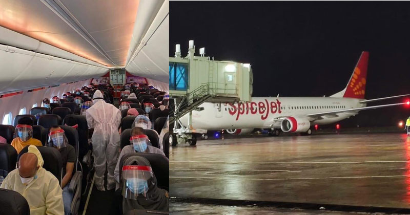 പ്രവാസികള്‍ക്ക് ആശ്വാസം;  കെഎംസിസിയുടെ ആദ്യ ചാര്‍ട്ടേര്‍ഡ് വിമാനം കരിപ്പൂരില്‍