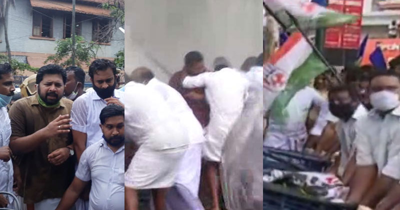 കൊവിഡ് പ്രതിരോധത്തില്‍ വീഴ്ച; യൂത്ത് കോണ്‍ഗ്രസ് സെക്രട്ടേറിയറ്റ് മാര്‍ച്ചില്‍ സംഘര്‍ഷം, ജലപീരങ്കി| VIDEO