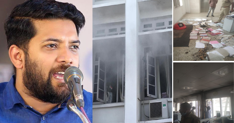 'ഉത്തരമില്ലാത്ത ചോദ്യങ്ങളായി അവശേഷിപ്പിക്കേണ്ടവരുടെ ആവശ്യമായിരുന്നു ഈ തീപിടിത്തം' : ഷാഫി പറമ്പില്‍