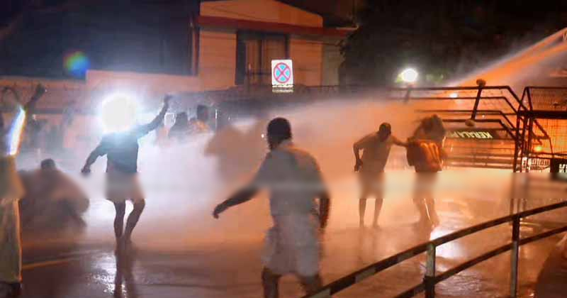സെക്രട്ടേറിയറ്റിന് മുന്നില്‍ യൂത്ത് കോണ്‍ഗ്രസിന്‍റെ വന്‍ പ്രതിഷേധം; ജലപീരങ്കി