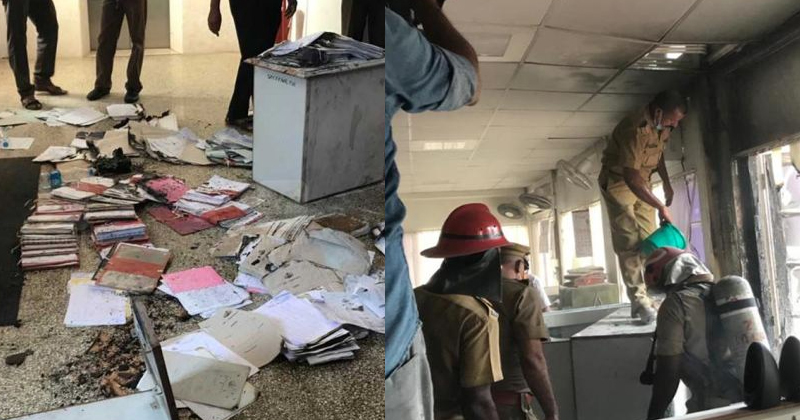 സെക്രട്ടേറിയറ്റിലെ തീപിടിത്തം: അഡീ. ചീഫ് പ്രോട്ടോക്കോൾ  ഓഫീസറുടെ സാന്നിധ്യത്തിൽ അസ്വഭാവികത; അവധിയിലുള്ള ഓഫീസർ സ്ഥലത്തെത്തിയതിൽ ദുരൂഹതയെന്നും റിപ്പോർട്ട്