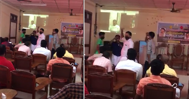 കെ.ടി ജലീൽ ഉദ്ഘാടകനായ പരിപാടി തടസ്സപ്പെടുത്തി യൂത്ത്‌ലീഗ് പ്രവര്‍ത്തകര്‍