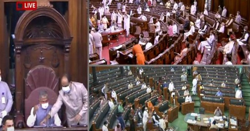 പ്രതിപക്ഷ പ്രതിഷേധങ്ങൾക്കൊടുവിൽ കാർഷിക ബില്ലുകൾ പാസാക്കി രാജ്യസഭ