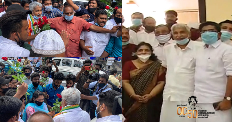 ജനനായകന് തലസ്ഥാനത്ത് രാജകീയ വരവേല്‍പ്പ് ; ഉമ്മന്‍ ചാണ്ടിക്ക് ആദരമൊരുക്കി കെ.പി.സി.സി | VIDEO