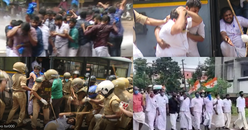 ജലീലിന്‍റെ രാജിയ്ക്കായി ഇന്നും പ്രതിഷേധം ; യൂത്ത് കോൺഗ്രസ്, കെ.എസ്.യു പ്രവർത്തകരെ വളഞ്ഞിട്ട് തല്ലി പൊലീസ് ; നിരവധി പേർക്ക് പരിക്ക്