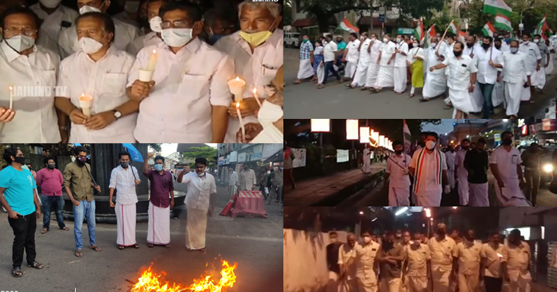 രാഹുല്‍ ഗാന്ധിക്കെതിരായ പൊലീസ് കയ്യേറ്റം ; ആളിക്കത്തി പ്രതിഷേധം, യോഗിയുടെ കോലം കത്തിച്ച് പ്രവർത്തകർ