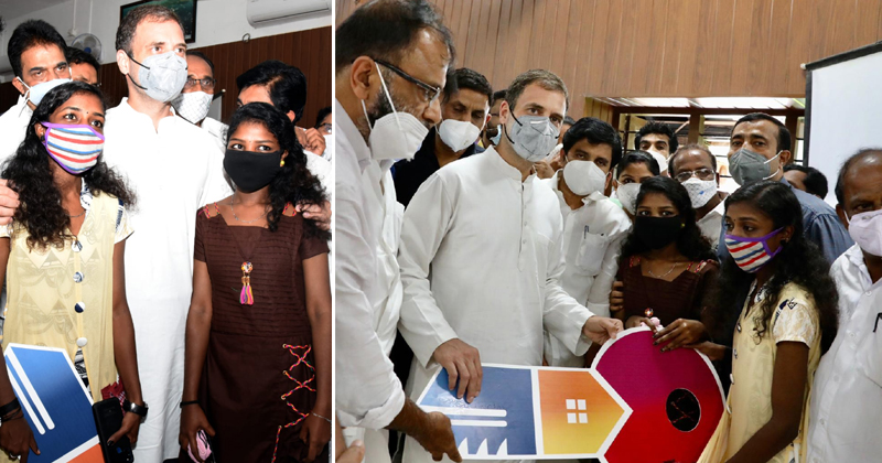 രാഹുൽ ഗാന്ധി വാക്ക് പാലിച്ചു ; കാവ്യക്കും കാർത്തികയ്ക്കും വീടൊരുങ്ങി ; താക്കോല്‍ കൈമാറി | VIDEO