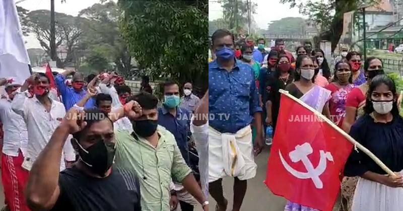 ആലപ്പുഴ സിപിഎമ്മില്‍ പൊട്ടിത്തെറി ; നേതൃത്വത്തിനെതിരെ പരസ്യപ്രതിഷേധം; പാർട്ടി കൊടിയുമായി പ്രവർത്തകർ തെരുവില്‍