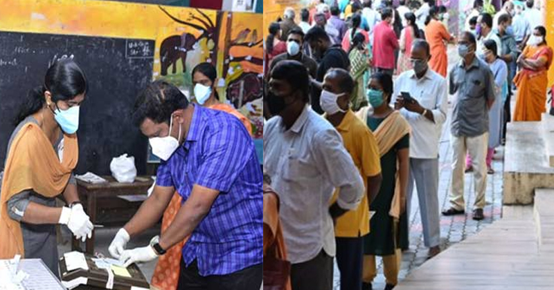 തദ്ദേശതെരഞ്ഞെടുപ്പ് : സംസ്ഥാനത്തെ അഞ്ച് ജില്ലകളിലായി നടന്ന ഒന്നാം ഘട്ട വോട്ടെടുപ്പിൽ മികച്ച പോളിംഗ്