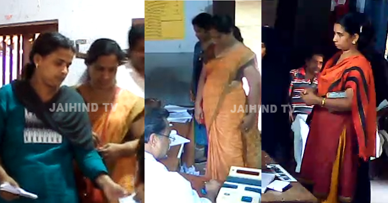പാർലമെന്‍റ് തെരഞ്ഞെടുപ്പിൽ കള്ളവോട്ട് ചെയ്തവർ ഇന്ന് എല്‍ഡിഎഫ് സ്ഥാനാർത്ഥികള്‍ ; കണ്ണൂരിലെ  വോട്ടിങ് ദൃശ്യങ്ങള്‍ പുറത്ത്