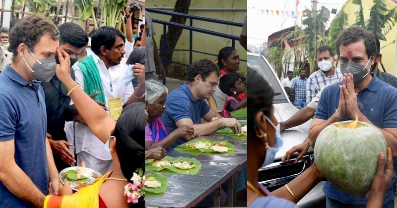 രാഹുല്‍ ഗാന്ധിക്ക് തമിഴകത്തിന്‍റെ സ്‌നേഹോഷ്മള വരവേല്‍പ്പ് ; ചിത്രങ്ങള്‍ ഏറ്റെടുത്ത് സോഷ്യല്‍ മീഡിയ