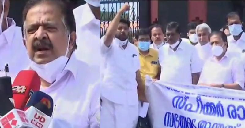 നയപ്രഖ്യാപനം പൊള്ളത്തരം, ജനങ്ങളെ കബളിപ്പിക്കാനുള്ളത് ; മുഖ്യമന്ത്രിക്ക് പറ്റിയ സ്പീക്കറെന്നും പ്രതിപക്ഷം