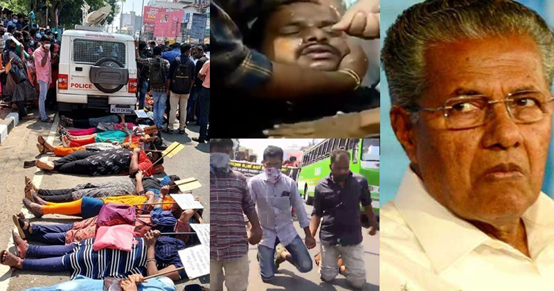 മുട്ടിലിഴഞ്ഞ് യാചിച്ച് ഉദ്യോഗാർത്ഥികള്‍ ; കരുണയില്ലാതെ സർക്കാർ, ഇന്ന് സ്ഥിരപ്പെടുത്തിയത് 221 പേരെ ; പ്രതിഷേധം