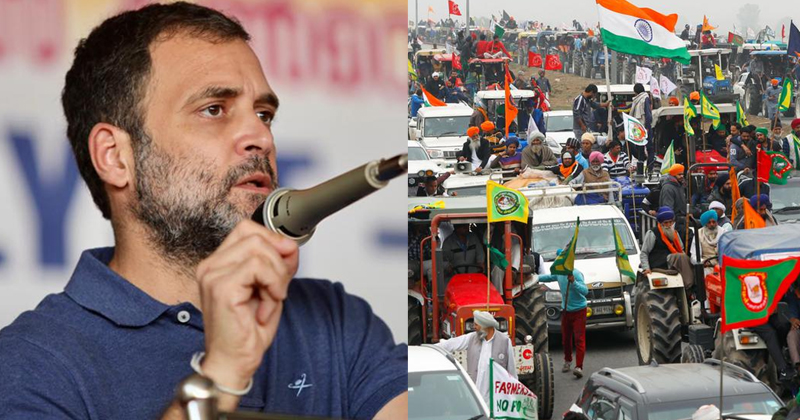 കര്‍ഷകര്‍ക്ക് ഐക്യദാര്‍ഢ്യം ; 13 ന് രാഹുല്‍ ഗാന്ധിയുടെ നേതൃത്വത്തില്‍ ട്രാക്ടര്‍ റാലി