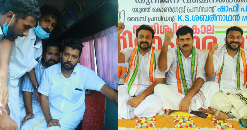 ഷാഫിയേയും ശബരിയേയും ആശുപത്രിയിലേക്ക് മാറ്റി ; നിരാഹാരസമരം തുടർന്ന് ഉപാധ്യക്ഷന്മാർ