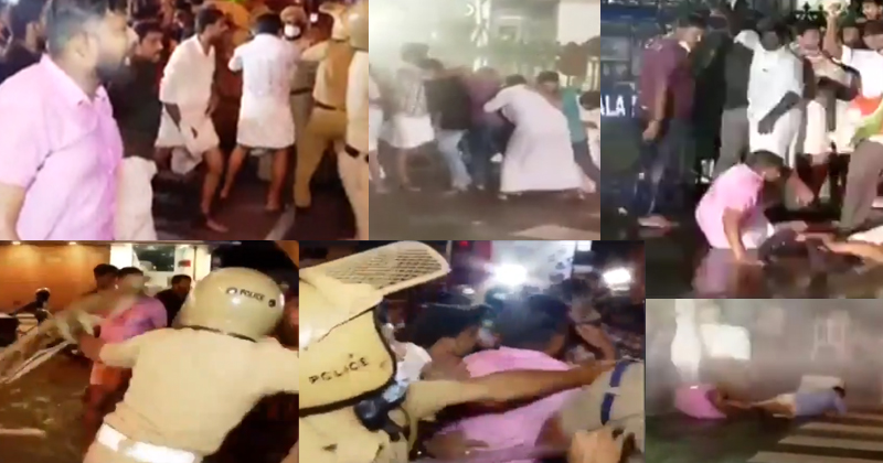 പിന്‍വാതില്‍ നിയമനം : യൂത്ത് കോണ്‍ഗ്രസ് മാർച്ചിന് നേരെ പൊലീസ് ലാത്തിച്ചാർജ്, ജലപീരങ്കി