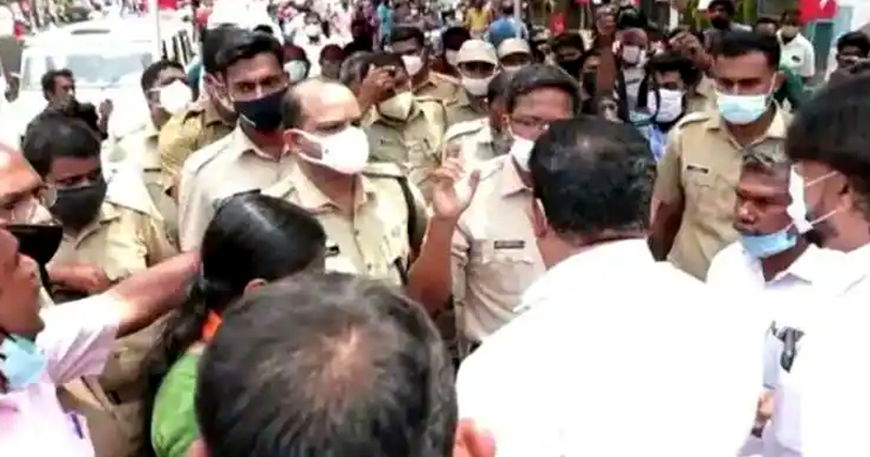 കഴക്കൂട്ടത്ത് വീണ്ടും ബിജെപി-സിപിഎം സംഘര്‍ഷം, പരിക്ക് ; കാര്‍ തല്ലിത്തകര്‍ത്തു