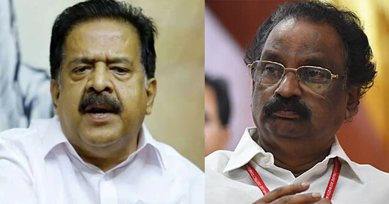 ബാലന്‍ ആദ്യം പരാതി കൊടുക്കേണ്ടത് പിണറായിക്കെതിരെ ; വിരട്ടല്‍ വേണ്ടെന്ന് രമേശ് ചെന്നിത്തല