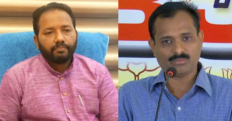 വോട്ടുചോർച്ചയില്‍ ബിജെപിയില്‍ കലഹം ; സുരേഷും രാജേഷും തമ്മില്‍ വാക്കേറ്റം