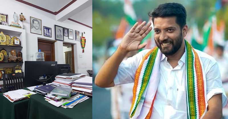 'പാലക്കാട് എം.എല്‍.എ ഓഫീസ്' ; ഷാഫി പറമ്പിലിന്‍റെ ഓഫീസ് ചിത്രം പങ്കുവെച്ച് സംവിധായകന്‍ ജോഫിന്‍ ചാക്കോ