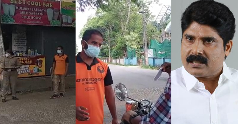 കാക്കിക്ക് കൂട്ട് കാവി ; പൊലീസും സേവാഭാരതിയും ചേർന്ന് വാഹനപരിശോധന ; ഉത്തരേന്ത്യ അല്ല കേരളം എന്ന്  ടി.സിദ്ദിഖ്