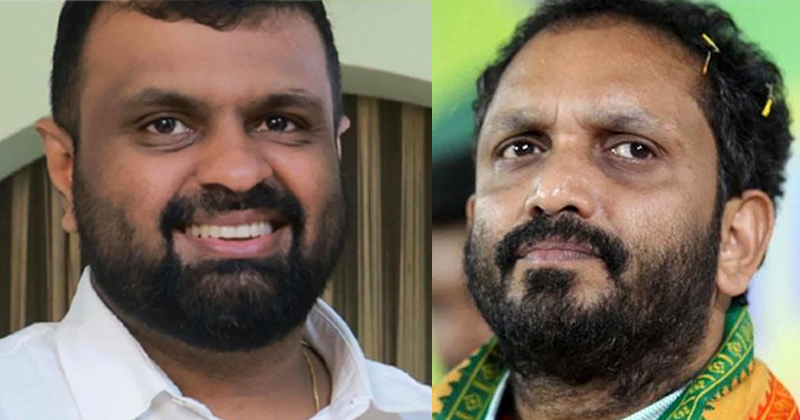 'താന്താന്‍ നിരന്തരം ചെയ്യുന്ന കര്‍മ്മങ്ങള്‍...' ; സുരേന്ദ്രന് ഇത് കാലം കരുതിവെച്ച പ്രതിഫലമെന്ന് തിരുവഞ്ചൂര്‍ രാധാകൃഷ്ണന്‍റെ മകന്‍
