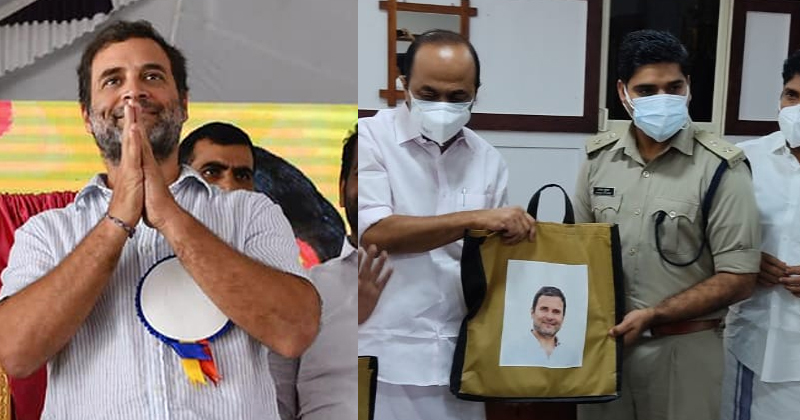 മണ്ഡലത്തിലെ പൊലീസുദ്യോഗസ്ഥർക്ക് രാഹുല്‍ ഗാന്ധിയുടെ സ്നേഹസമ്മാനം ; കൈമാറി പ്രതിപക്ഷ നേതാവ്