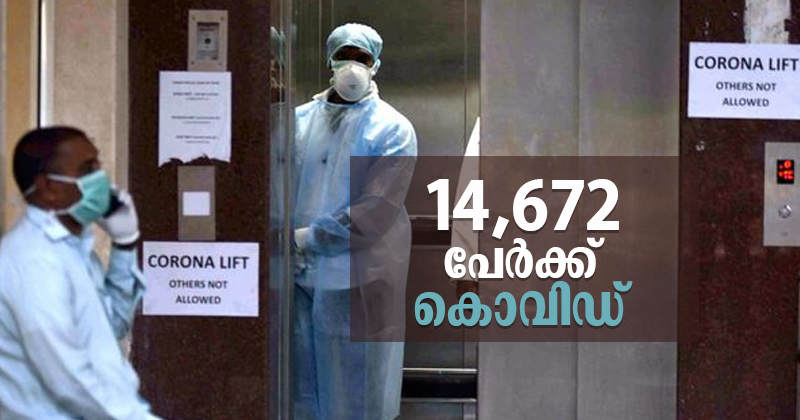 14,672 പേര്‍ക്ക് കൊവിഡ് ; 227 മരണം, ഉയർന്ന പ്രതിദിന മരണസംഖ്യ