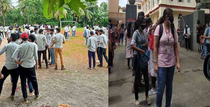 സംസ്ഥാനത്ത് കൊവിഡ് മാനദണ്ഡങ്ങള്‍ കാറ്റില്‍പ്പറത്തി സര്‍വ്വകലാശാല പരീക്ഷകള്‍ ; രോഗവ്യാപനത്തിന് വഴിയൊരുക്കുമെന്ന് ആശങ്ക