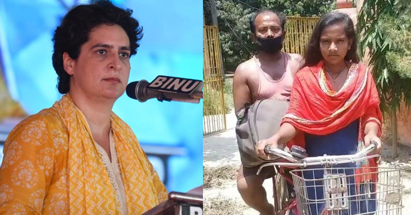 പിതാവിനെ നഷ്ടമായി, 'സൈക്കിള്‍ ഗേള്‍' ജ്യോതിക്ക് കരുതലായി പ്രിയങ്ക ഗാന്ധി ; വിദ്യാഭ്യാസ ചെലവ് ഏറ്റെടുത്തു