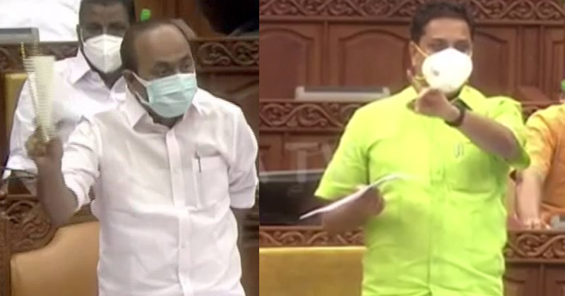നിരന്തരം പ്രസംഗം തടസപ്പെടുത്തല്‍ ; സഭ നിയന്ത്രിക്കാൻ ഏൽപ്പിച്ചിട്ടുണ്ടോയെന്ന് ഷംസീറിനോട് വി.ഡി സതീശന്‍