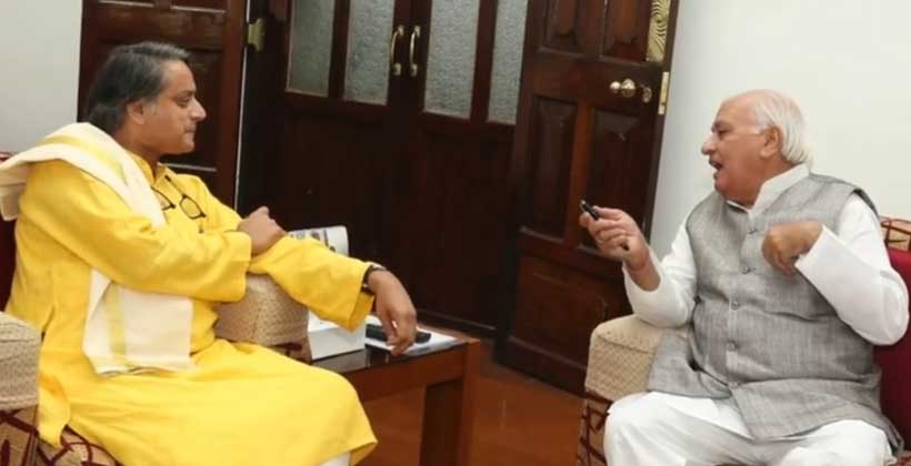 സർവ്വകലാശാല പരീക്ഷ നീട്ടി വയ്ക്കണമെന്ന് ആവശ്യം : ശശി തരൂർ ഗവർണറെ കണ്ടു