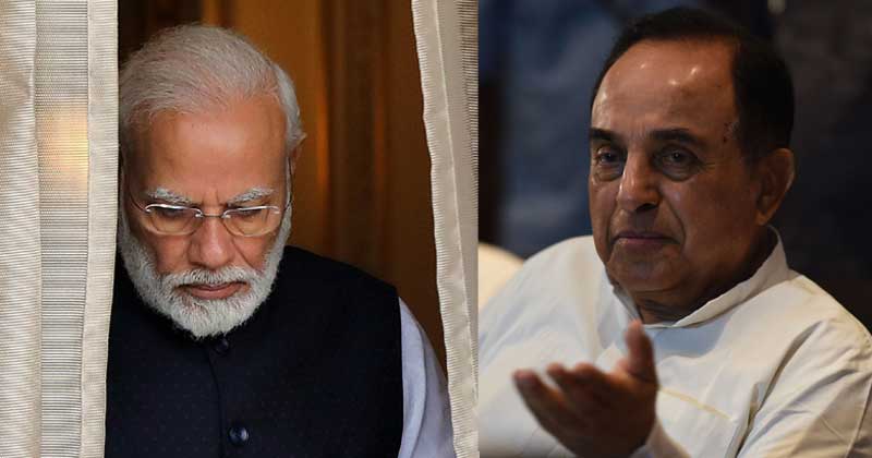 പെഗാസസിന് പണം മുടക്കിയതാര്? മറയ്ക്കാന്‍ ഒന്നുമില്ലെങ്കില്‍ മോദി ഇസ്രയേലിന് കത്തയക്കണമെന്ന് സുബ്രഹ്മണ്യന്‍ സ്വാമി
